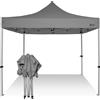 RAY BOT Gazebo pieghevole 3x3 grigio gambo 40x40 senza laterali. PVC 350g