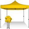 RAY BOT Gazebo pieghevole 3x3 giallo gambo 40x40 senza laterali. PVC 350g