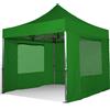 RAY BOT Gazebo pieghevole 3x3 verde Exa 55mm alluminio con finestre PVC 350g