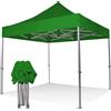 RAY BOT Gazebo pieghevole 3x3 verde Exa 55mm alluminio senza laterali PVC 350g