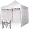 RAY BOT Gazebo pieghevole 3x3 bianco Exa 55mm alluminio con laterali. PVC 350g