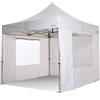 RAY BOT Gazebo pieghevole 3x3 bianco Exa 55mm alluminio con finestre PVC 350g