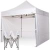 RAY BOT Gazebo pieghevole 4x4 bianco Exa 55mm alluminio con laterali PVC 350g