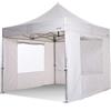 RAY BOT Gazebo pieghevole 4x4 bianco Exa 55mm alluminio con finestre PVC 350g