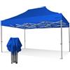 RAY BOT Gazebo pieghevole 4x6 blu Exa 55mm alluminio senza laterali PVC 350g