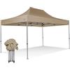 RAY BOT Gazebo pieghevole 3x4,5 beige Exa 45mm TOP alluminio senza laterali PVC 350g