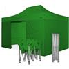 RAY BOT Gazebo pieghevole 3x4,5 verde Exa 45mm TOP alluminio con laterali PVC 350g