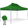 RAY BOT Gazebo pieghevole 3x4,5 verde Exa 45mm TOP alluminio senza laterali PVC 350g