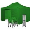 RAY BOT Gazebo pieghevole 3x4,5 verde Exa 45mm alluminio con laterali PVC 350g