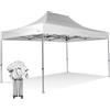 RAY BOT Gazebo pieghevole 3x4,5 bianco Exa 45mm TOP alluminio senza laterali PVC 350g