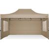 RAY BOT Gazebo pieghevole 3x4,5 beige gambo 40x40 con finestre. PVC 350g