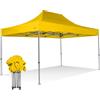 RAY BOT Gazebo pieghevole 3x4,5 giallo Exa 45mm TOP alluminio senza laterali PVC 350g