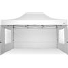 RAY BOT Gazebo pieghevole 3x4,5 bianco professionale con finestre PVC 350g