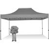 RAY BOT Gazebo pieghevole 3x4,5 grigio gambo 40x40 senza laterali. PVC 350g