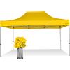 RAY BOT Gazebo pieghevole 3x4,5 giallo professionale senza laterali PVC 350g