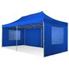 RAY BOT Gazebo pieghevole 3x6 blu Exa 45mm alluminio TOP con finestre PVC 350g