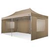 RAY BOT Gazebo pieghevole 3x6 beige Exa 45mm alluminio TOP con finestre PVC 350g