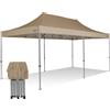 RAY BOT Gazebo pieghevole 3x6 beige Exa 45mm alluminio senza laterali PVC 350g