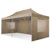 RAY BOT Gazebo pieghevole 3x6 beige Exa 45mm alluminio con finestre PVC 350g