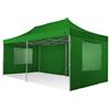 RAY BOT Gazebo pieghevole 3x6 verde Exa 45mm alluminio TOP con finestre PVC 350g