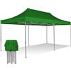 RAY BOT Gazebo pieghevole 3x6 verde Exa 45mm alluminio TOP senza laterali PVC 350g