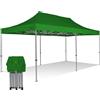 RAY BOT Gazebo pieghevole 3x6 verde Exa 45mm alluminio senza laterali PVC 350g