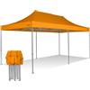 RAY BOT Gazebo pieghevole 3x6 arancione Exa 45mm alluminio TOP senza laterali PVC 350g