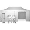 RAY BOT Gazebo pieghevole 3x6 bianco Exa 45mm TOP alluminio con laterali PVC 350g