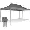 RAY BOT Gazebo pieghevole 3x6 grigio Exa 45mm alluminio TOP senza laterali PVC 350g