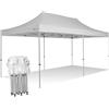 RAY BOT Gazebo pieghevole 3x6 bianco Exa 45mm alluminio senza laterali PVC 350g