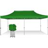 RAY BOT Gazebo pieghevole 3x6 verde gambo 40x40 senza laterali. PVC 350g