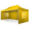 RAY BOT Gazebo pieghevole 3x6 giallo Exa 45mm alluminio TOP con finestre PVC 350g