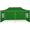 RAY BOT Gazebo pieghevole 3x6 verde gambo 40x40 con finestre. PVC 350g