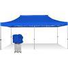 RAY BOT Gazebo pieghevole 3x6 blu gambo 40x40 senza laterali. PVC 350g