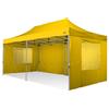 RAY BOT Gazebo pieghevole 3x6 giallo Exa 45mm alluminio con finestre PVC 350g