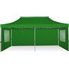 RAY BOT Gazebo pieghevole 3x6 verde professionale con finestre PVC 350g