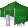 RAY BOT Gazebo pieghevole 3x6 verde Exa 55mm alluminio con laterali PVC 350g