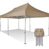 RAY BOT Gazebo pieghevole 4x8 verde Exa 55mm alluminio senza laterali PVC 350g