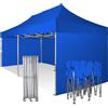 RAY BOT Gazebo pieghevole 3x6 nero Exa 55mm alluminio con laterali PVC 350g