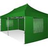 RAY BOT Gazebo pieghevole 3x6 verde Exa 55mm alluminio con finestre PVC 350g