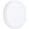 Eglo Lampada da soffitto a LED Mongodio 1, lampada da parete a 1 luce, moderna, in acciaio e plastica, colore bianco, lampada da soggiorno, bianco caldo, Ø 14 cm
