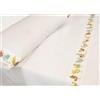 Mimosa - Set di Biancheria da Letto con Applique, 3 Pezzi, Modello Birds 60X120 Multicolore