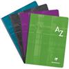 Clairefontaine 9649C Un rubrica Brochure con dorso in tela - 17x22 cm - 192 pagine a quadretti piccoli - Carta Bianca 90g - copertina in carta laminata - colore casuale