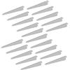 Emuca 7908612 Supponti per mensola con profilo cremagliera doppia perforazione passo 32mm, Bianco, 220mm, Set di 20 pezzi