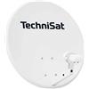 TechniSat TECHNITENNE 60 - Antenna parabolica per 2 utenti (impianto satellitare digitale da 60 cm, set completo, antenna con supporto per fissaggio a palo e LNB twin universale) grigio chiaro