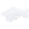 Vaessen Creative 28 barattoli da 26 volte Ø4 cm x 2 cm e 2 volte Ø4 cm x 5 cm - plastica - 27 x 11,5 x 4,2 cm - per album di foto di classe, accessori Diamond Painting e Scrapbooking