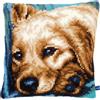 VERVACO Kit Cuscino Punto Croce Cane Set Ricamo Principianti Cuscini Gobelin Decorativi ca. 40 x 40 cm Accessori per Lavoretti Creativi DIY Casa Decor Hobby Adulti Cross Stitch