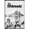Schatzmix Blechschild Retro Die Wehrmacht (Soldaten mit Kriegsschiff Deko 20x30 Tin Sign Targa di Metallo da Parete, Lamiera, Multicolore, 20x30 cm