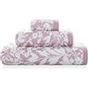 SOREMA Matiss - Set di asciugamani 30 x 50/50 x 100/70 x 140 cm, colore: Rosa/Bianco