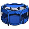 Amazon Basics Recinto portatile Ottagonale per animali domestici, 114 cm, Blu